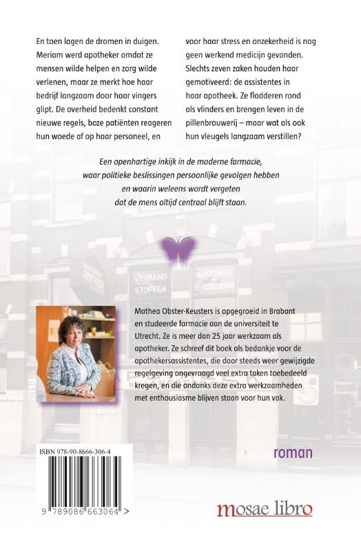 Achterkant van Werken met vlinders