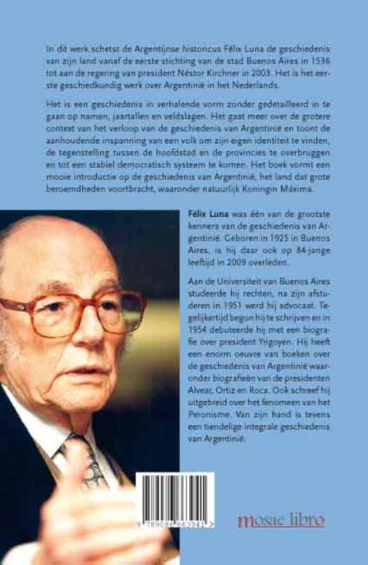 Achterkant van Beknopte geschiedenis van Argentinië