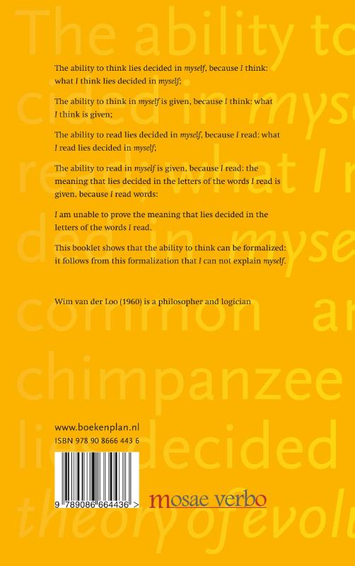Achterkant van About language, words, sentences and signs