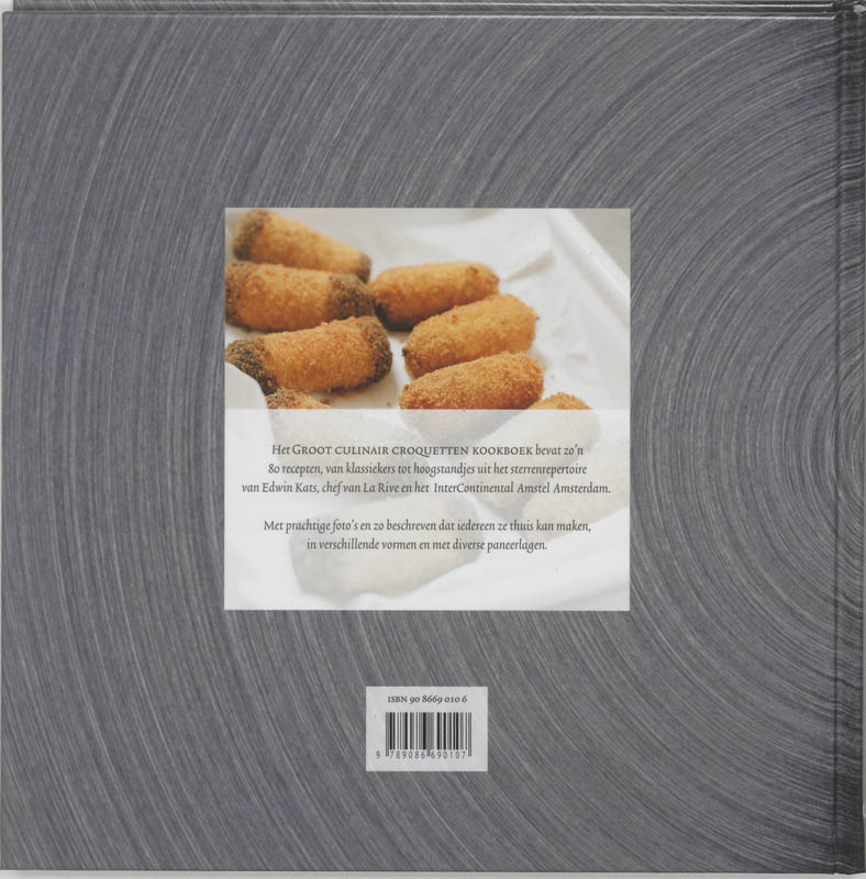 Achterkant van Het groot culinair croquetten kookboek