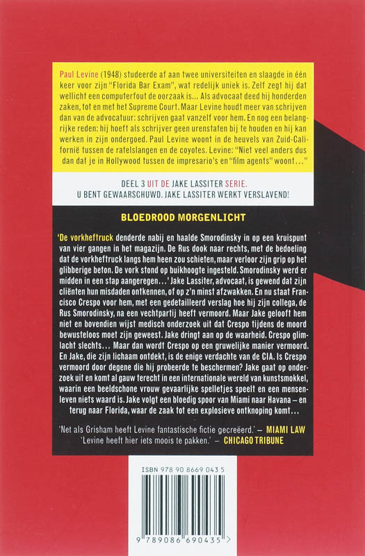 Achterkant van Bloedrood morgenlicht