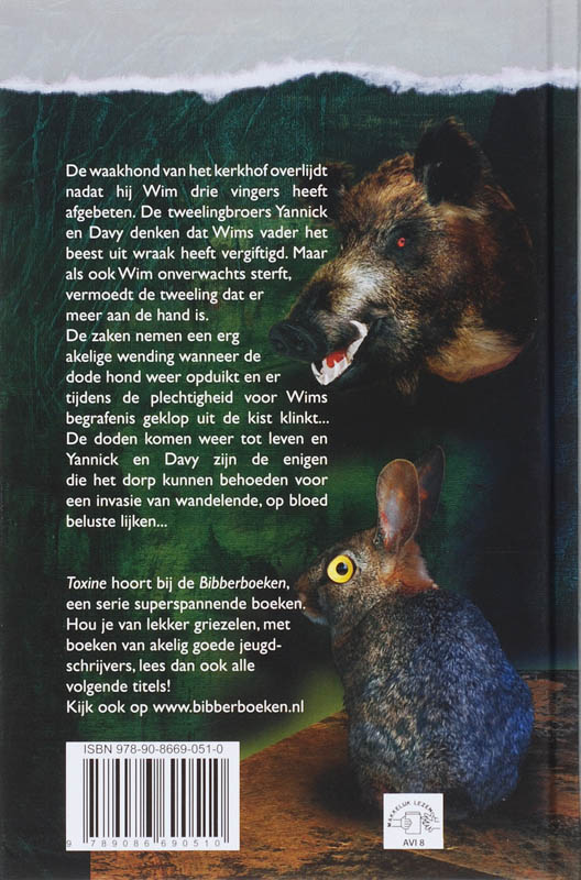 Achterkant van Toxine