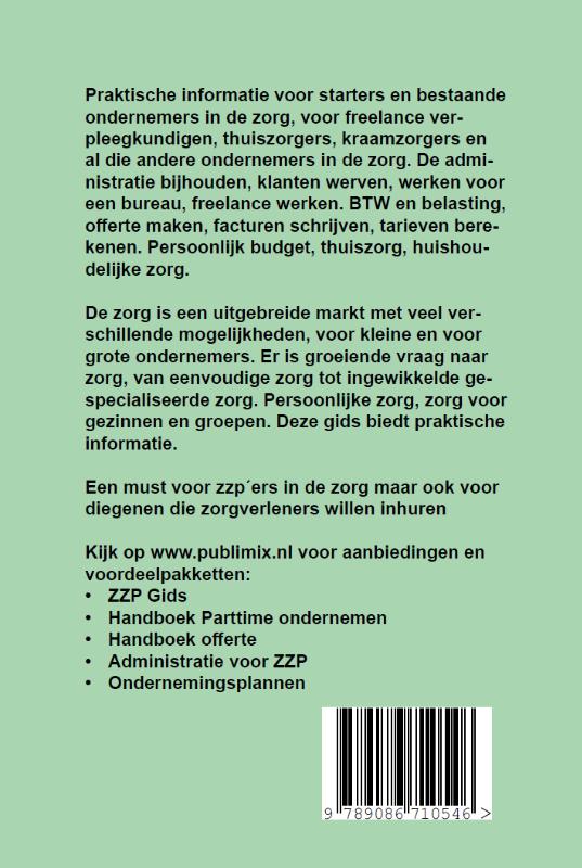 Achterkant van ZZP in de ZORG