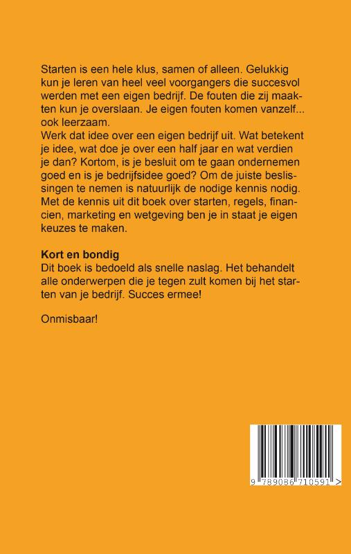 Achterkant van Startup