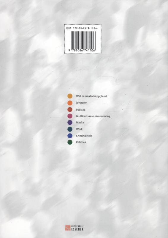 Achterkant van les/werkboek