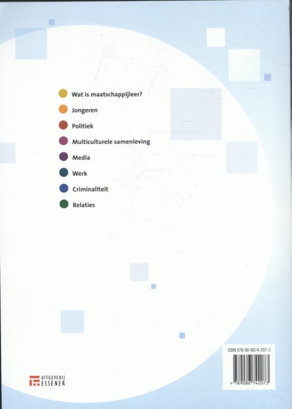 Achterkant van les/werkboek