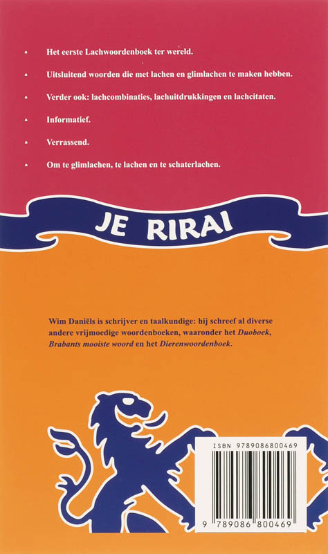 Achterkant van Lachwoordenboek