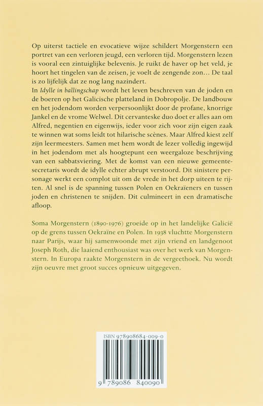 Achterkant van Idylle in ballingschap