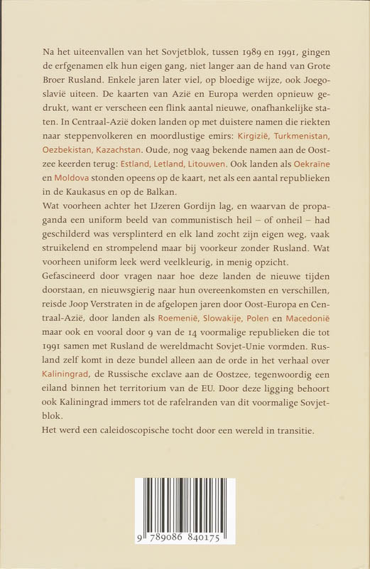 Achterkant van Verhalen van de jongste tijd