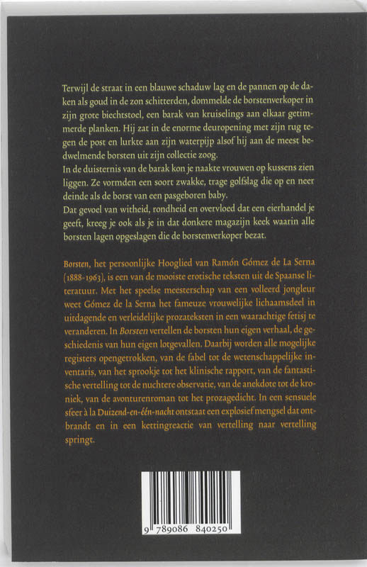 Achterkant van Borsten