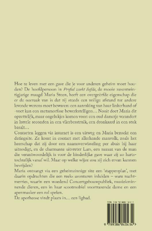 Achterkant van Profiel zoekt liefde