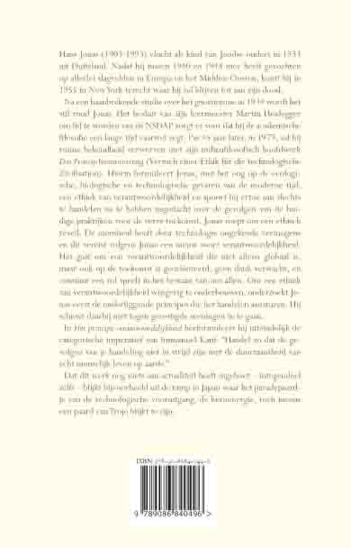 Achterkant van Het principe verantwoordelijkheid