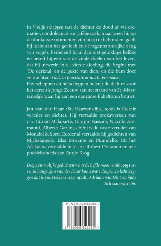 Achterkant van Vrolijk scheppen