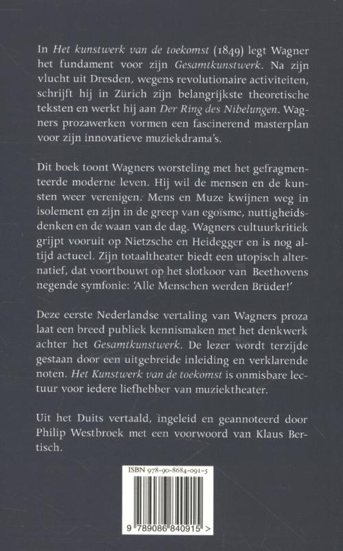 Achterkant van Het kunstwerk van de toekomst