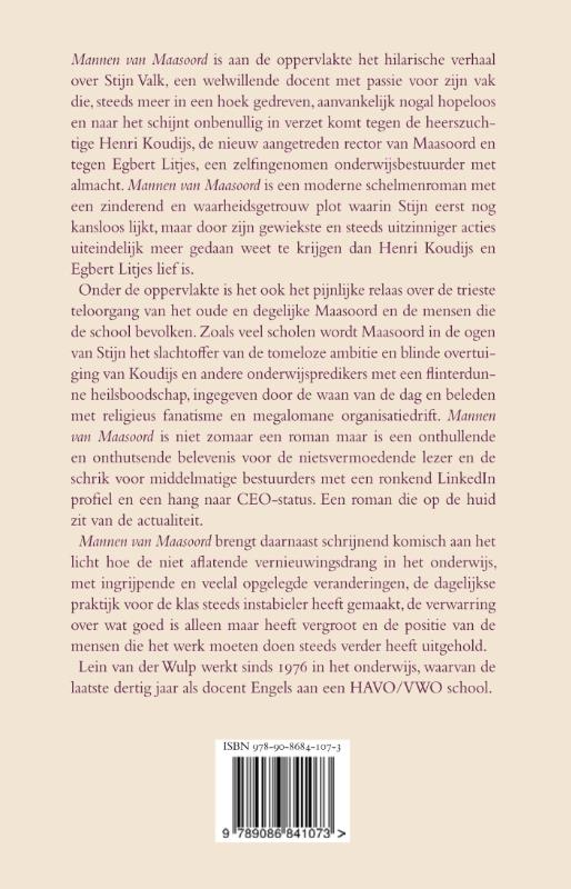 Achterkant van Mannen van Maasoord