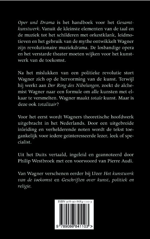 Achterkant van Opera en drama