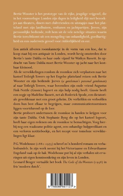 Achterkant van Jeeves Een man van eer