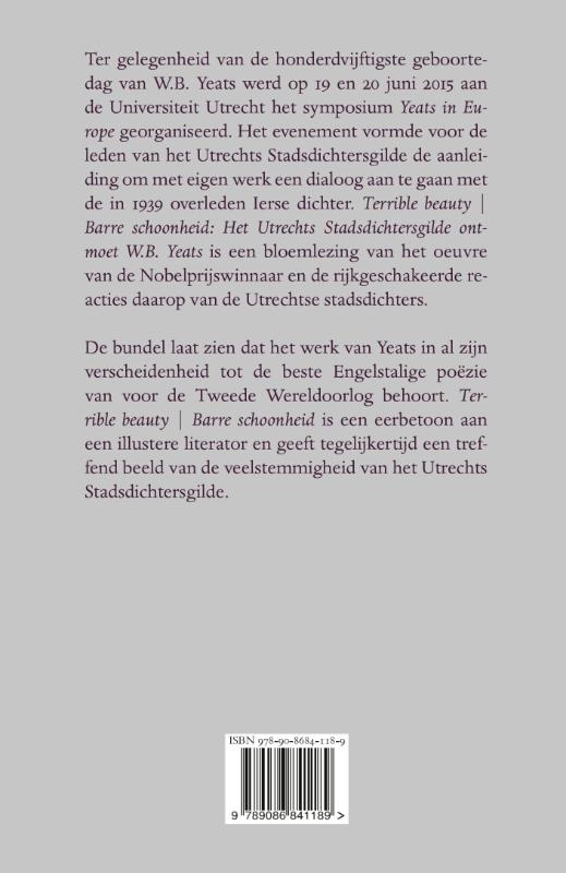 Achterkant van Terrible beauty; Barre schoonheid