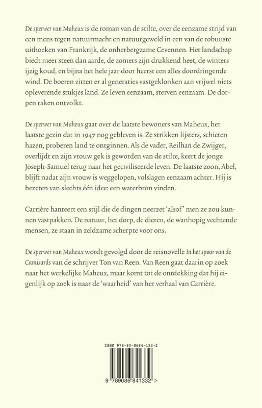 Achterkant van De sperwer van Maheux