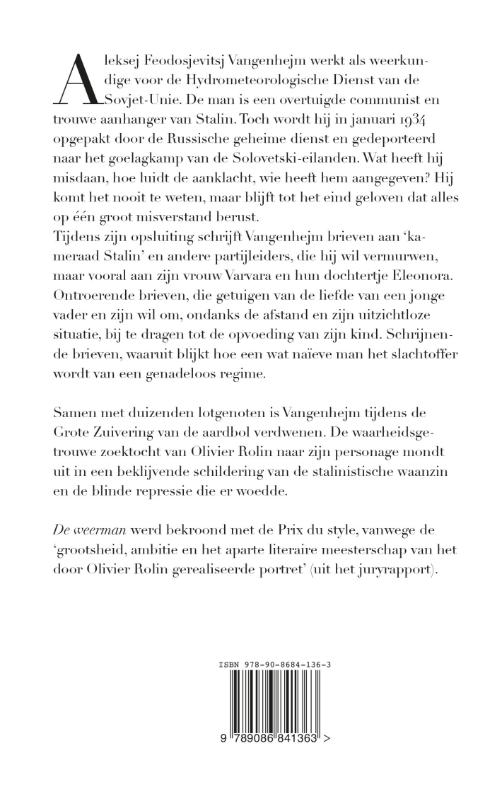Achterkant van De weerman