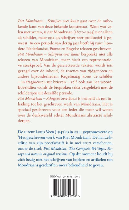 Achterkant van Piet Mondriaan - Schrijven over kunst