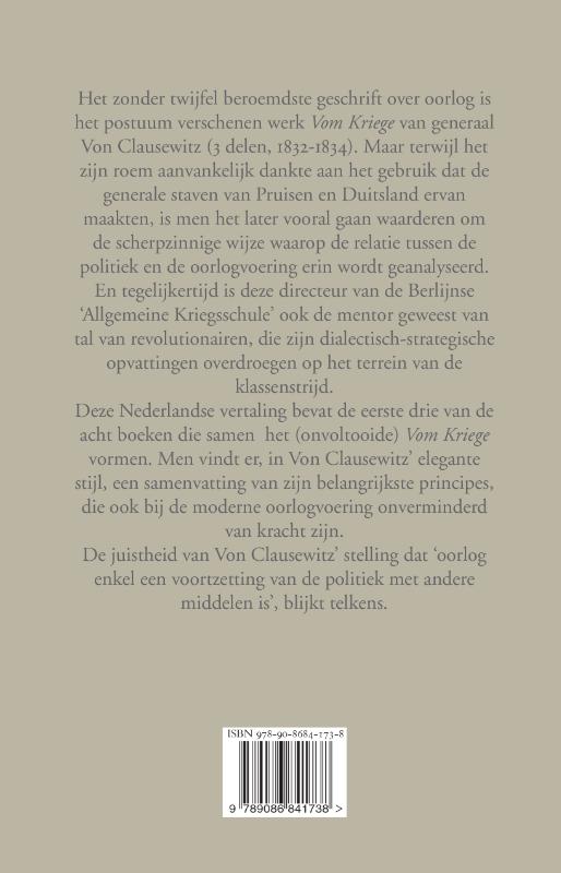 Achterkant van Over de oorlog
