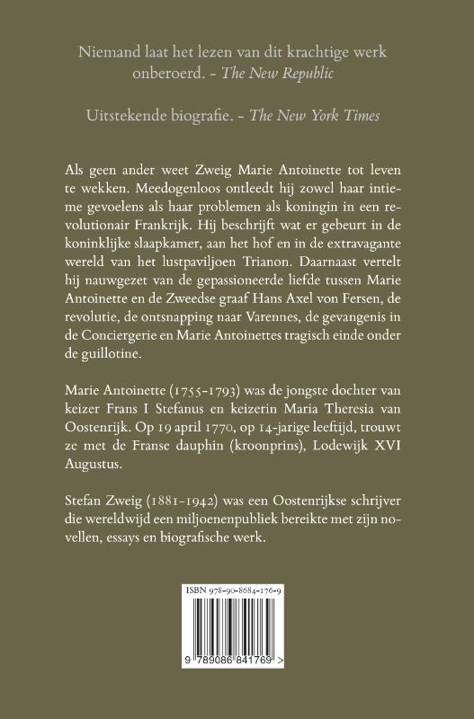 Achterkant van Marie Antoinette
