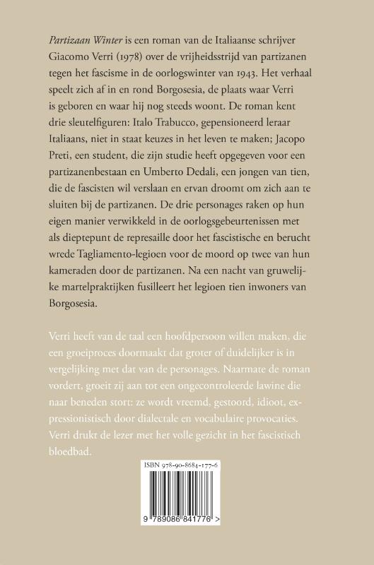 Achterkant van Partizaan Winter