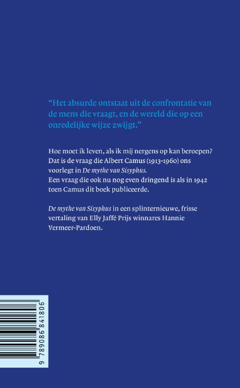 Achterkant van De mythe van Sisyphus