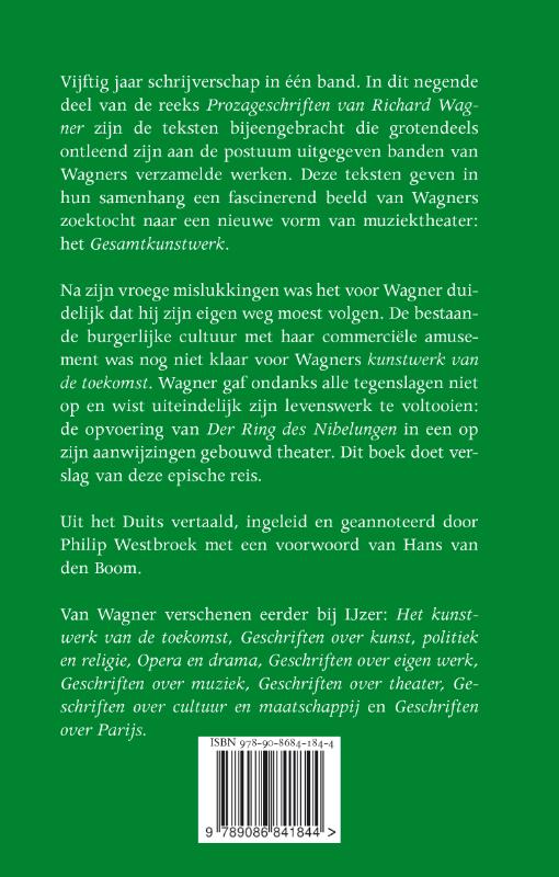 Achterkant van Geschriften uit de nalatenschap, open brieven en herinneringen