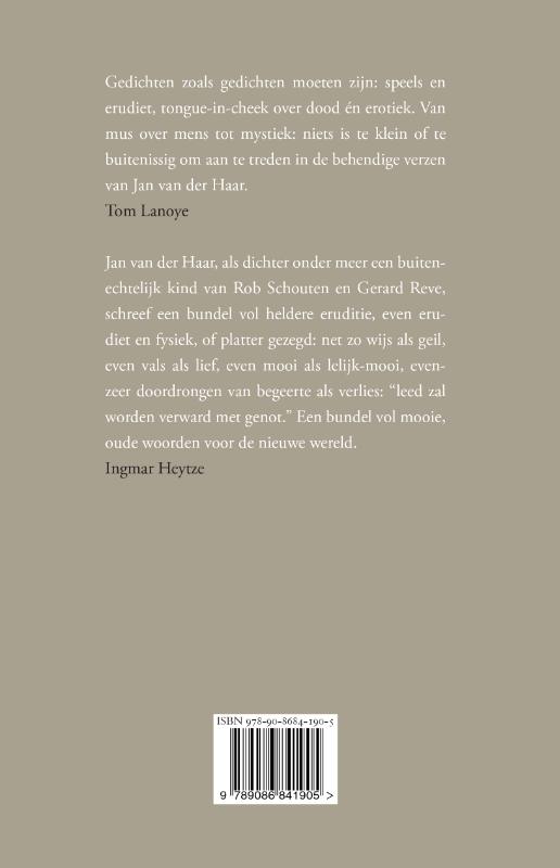 Achterkant van Eerst de bries, daarna de bomen