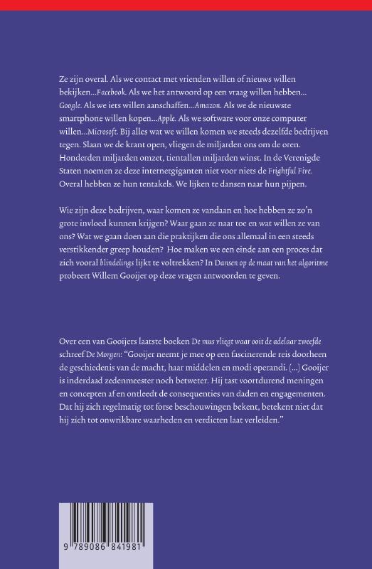 Achterkant van Dansen op de maat van het algoritme