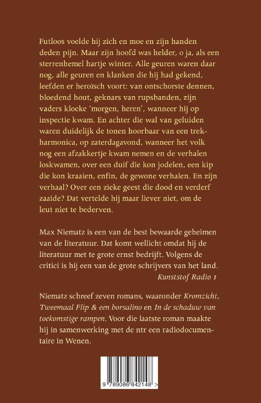 Achterkant van Smeulende vuren, bloedend hout