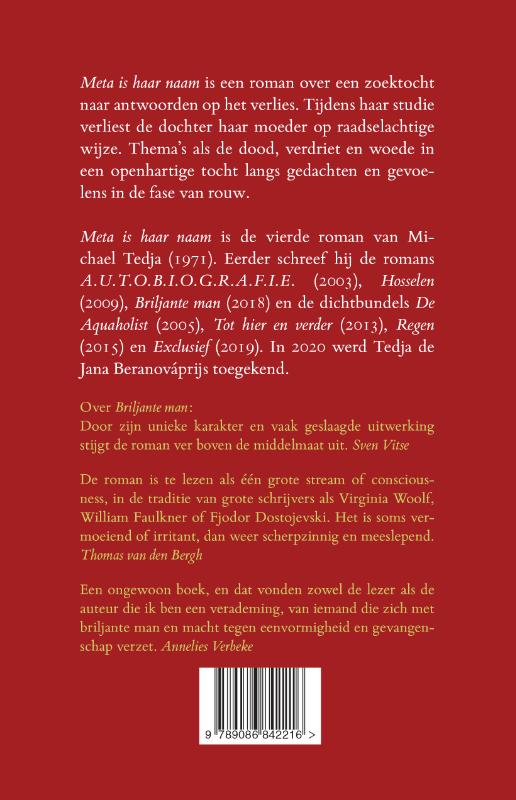 Achterkant van Meta is haar naam