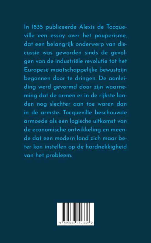 Achterkant van Over het pauperisme
