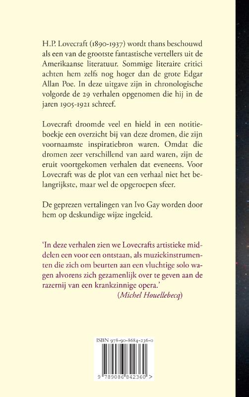 Achterkant van Fantastische verhalen 1905-1921