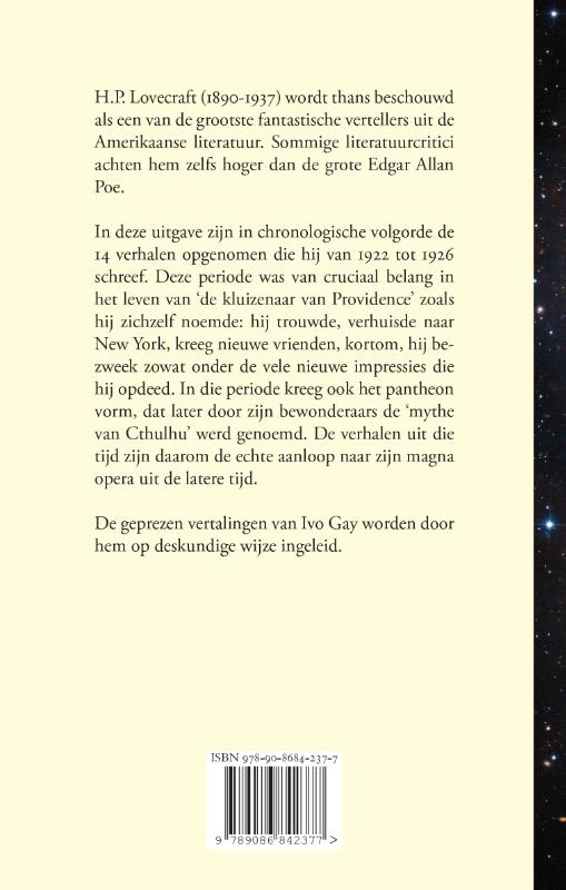 Achterkant van Fantastische verhalen 1922-1926