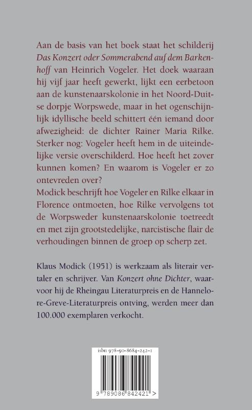 Achterkant van Concert zonder dichter