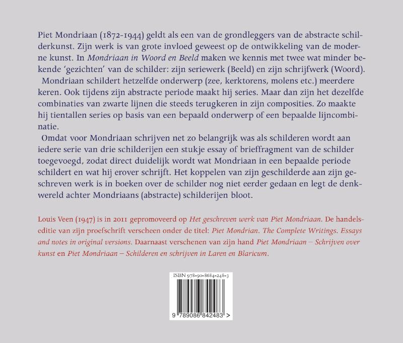 Achterkant van Mondriaan in woord en beeld