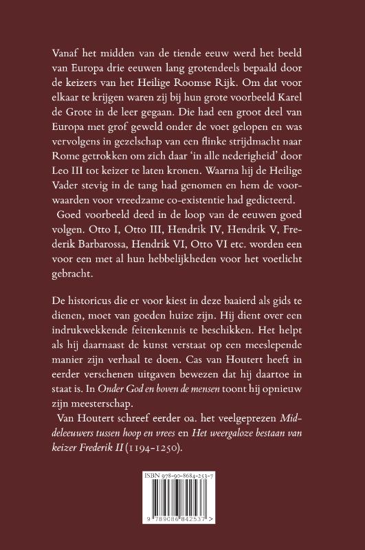 Achterkant van Onder God en boven de mensen