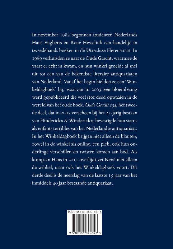 Achterkant van Winkeldagboek 2007-2022