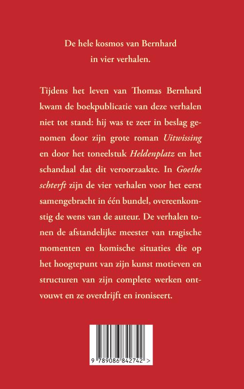 Achterkant van Goethe schterft