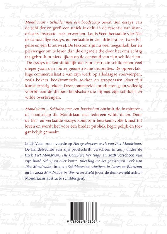 Achterkant van Mondriaan - Schilder met een boodschap