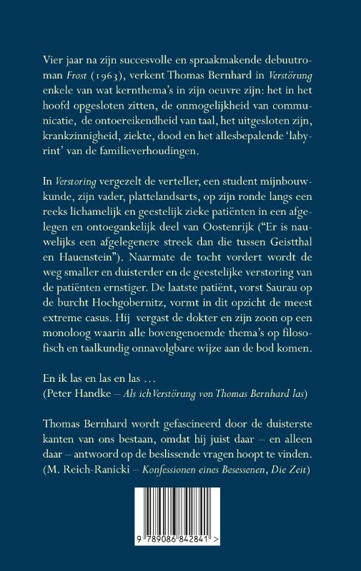 Achterkant van Verstoring