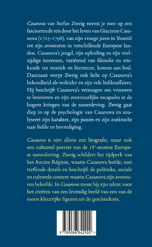 Achterkant van Casanova