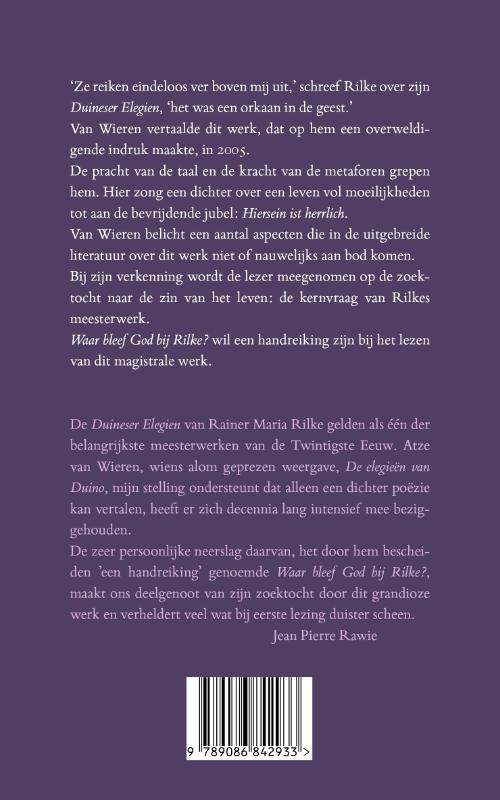 Achterkant van Waar bleef God bij Rilke?