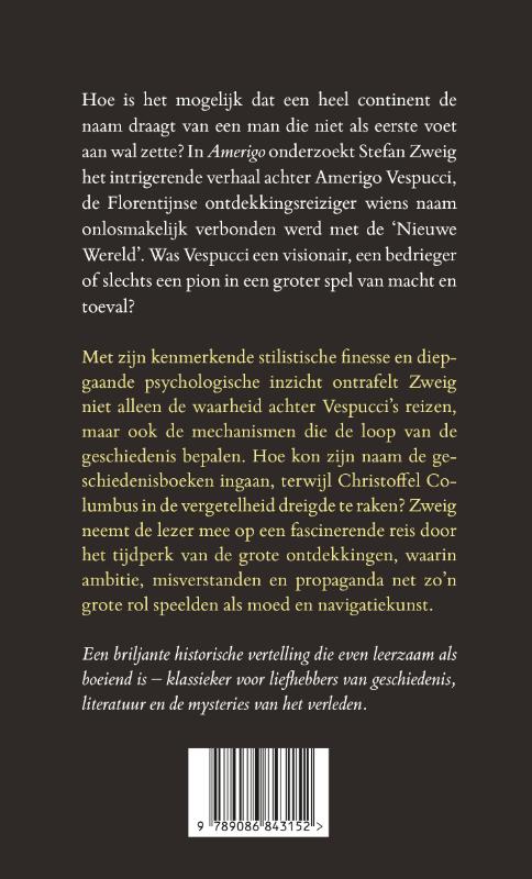 Achterkant van Amerigo
