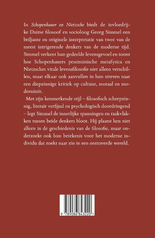 Achterkant van Schopenhauer en Nietzsche