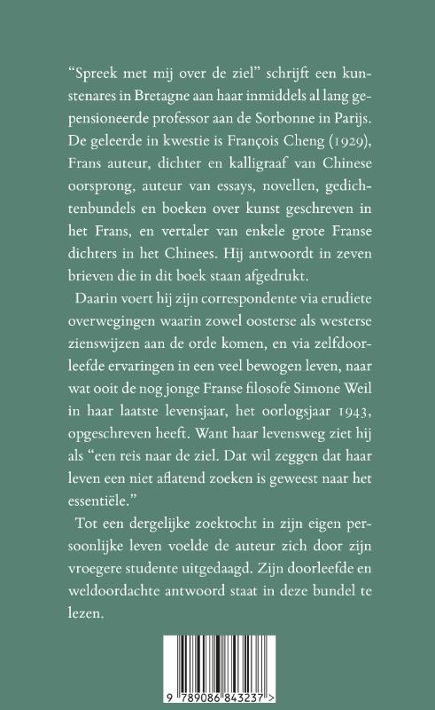 Achterkant van Over de ziel