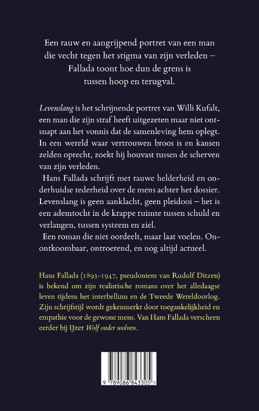 Achterkant van Levenslang
